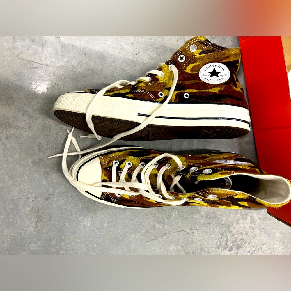 Converse pony hair camo classic sneakers